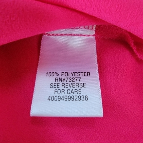 EUC Apt9 Hot Pink Sleeveless Buttonfront Blouse Size PM - Picture 8 of 9
